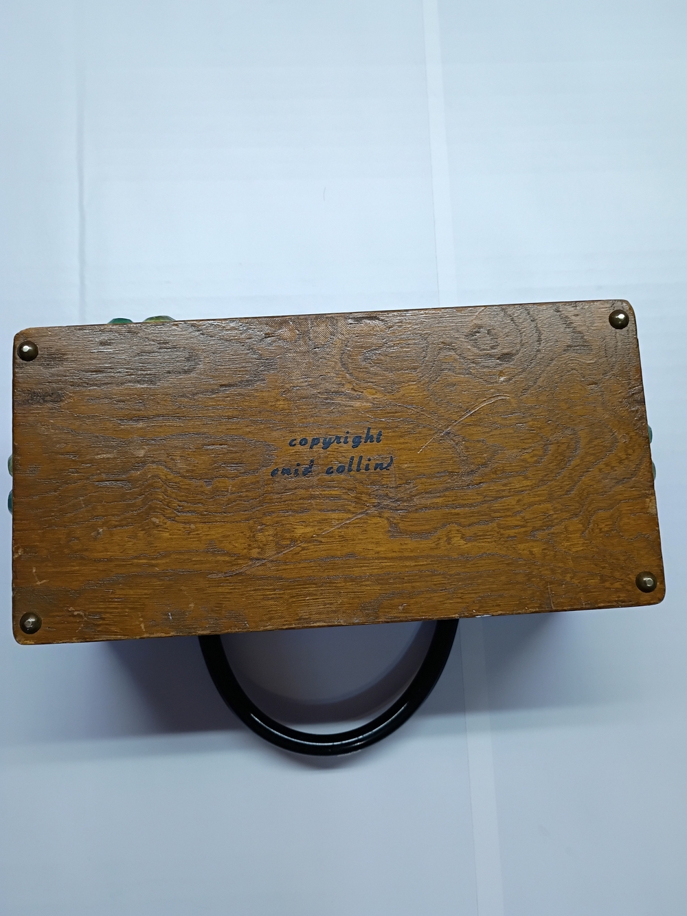Mira Flores Brown Wooden Box with Floral Accent - Picture 8 of 15